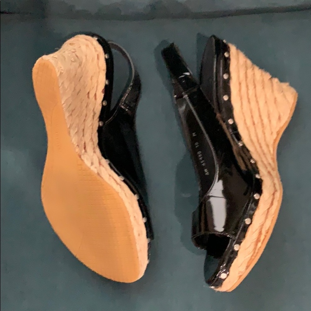 Black Stuart Weitzman Espadrille Platform Sandals - image 1